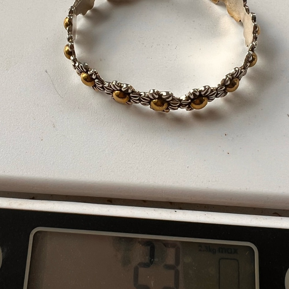 Sunshine Gold Silver 925 Solid Sterling Cuff Brac… - image 7